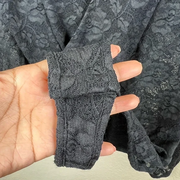 Intimately Free People- Black Lace Bodysuit Women’s Size Large, NWOT - Picture 9 of 10